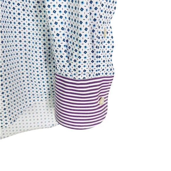 Etro Men’s Mixed Print Cotton Italian Dress Shirt Size 40 - Picture 4 of 10